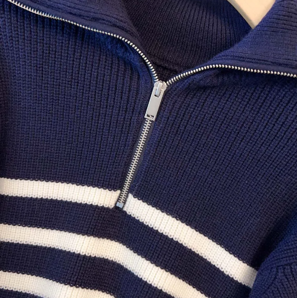 Vanguard Striped Turtleneck Sweater