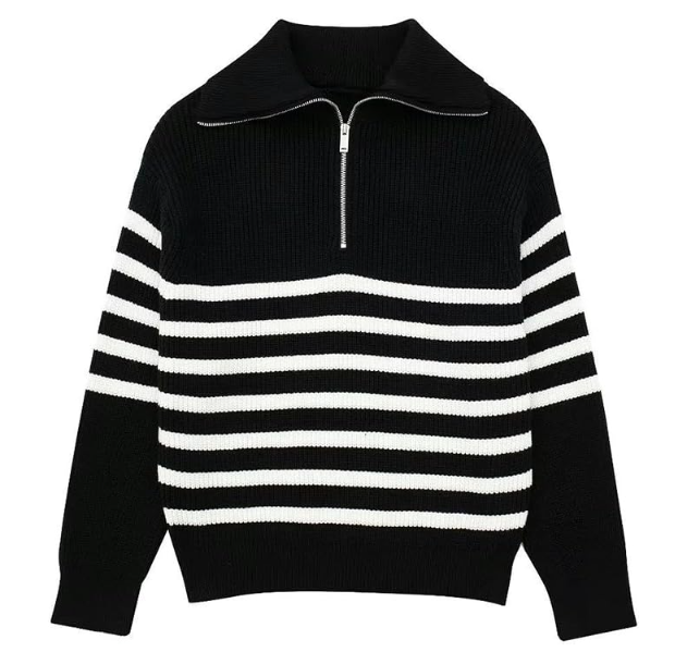 Vanguard Striped Turtleneck Sweater