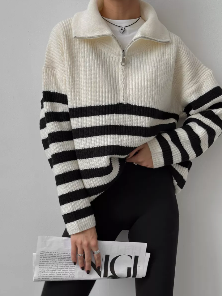 Vanguard Striped Turtleneck Sweater