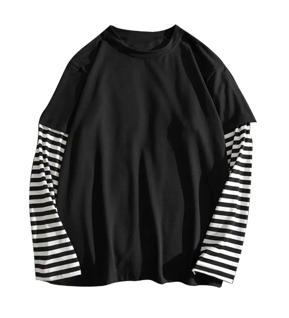 Women's Long Sleeve With Double Striped Sleeves