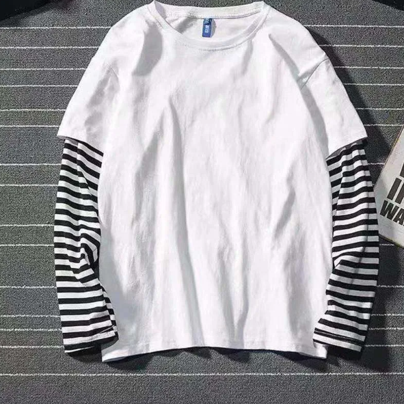 Women's Long Sleeve With Double Striped Sleeves