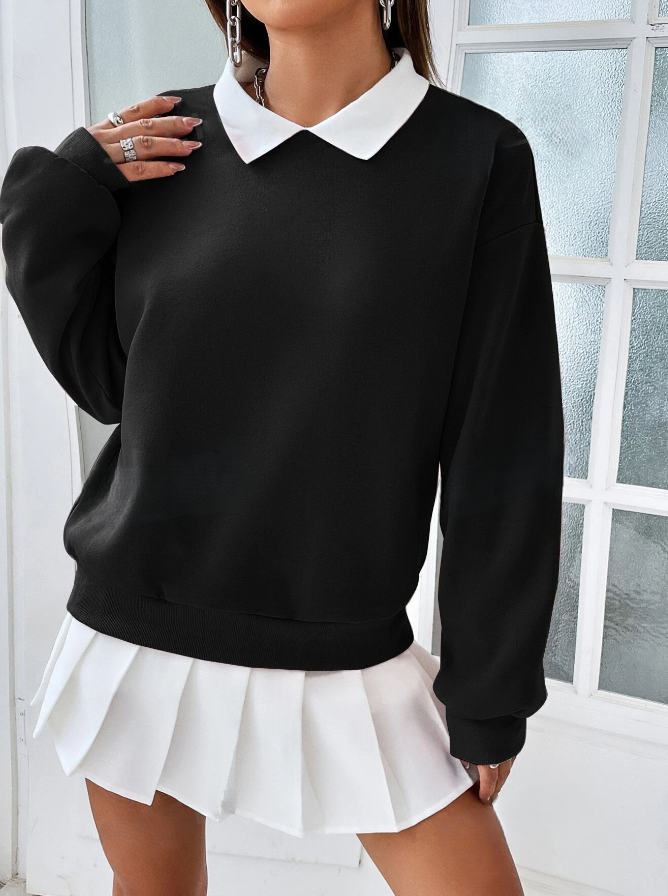  Sweatshirt With Collar