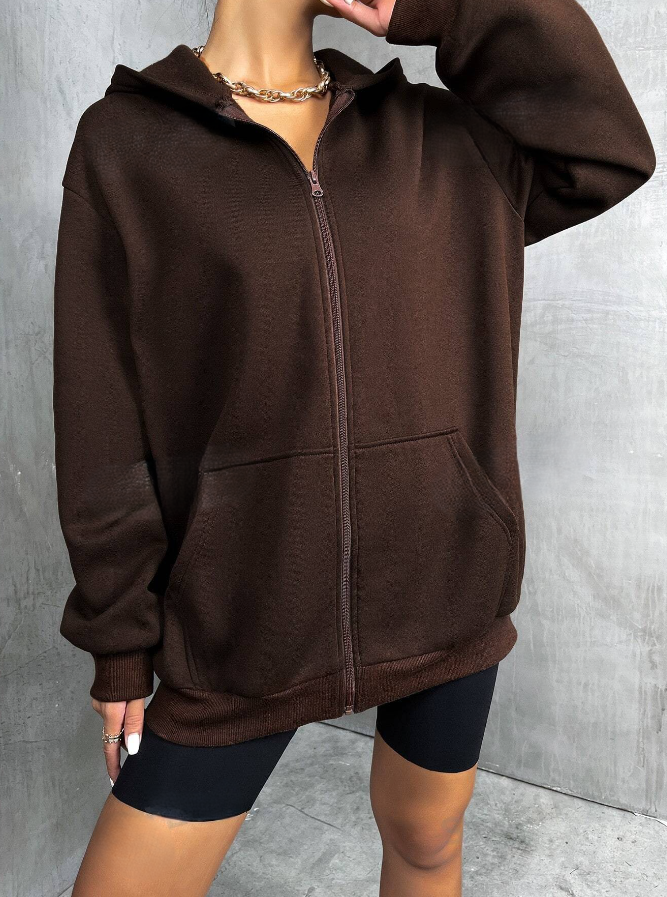 Grekale Long Zip-Up hoodie