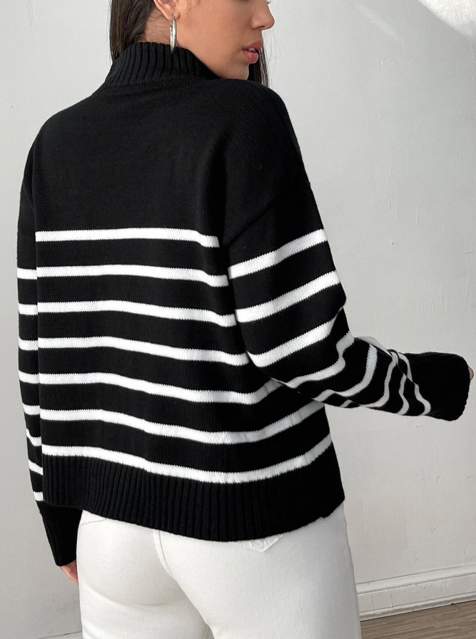 Farai Stripe Half Zip Sweater