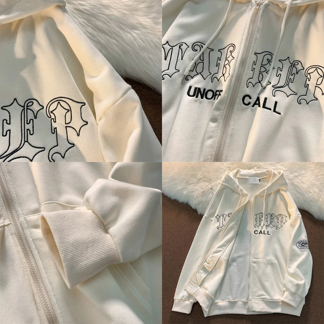 Women's Vintage Zip-Up Hoodie