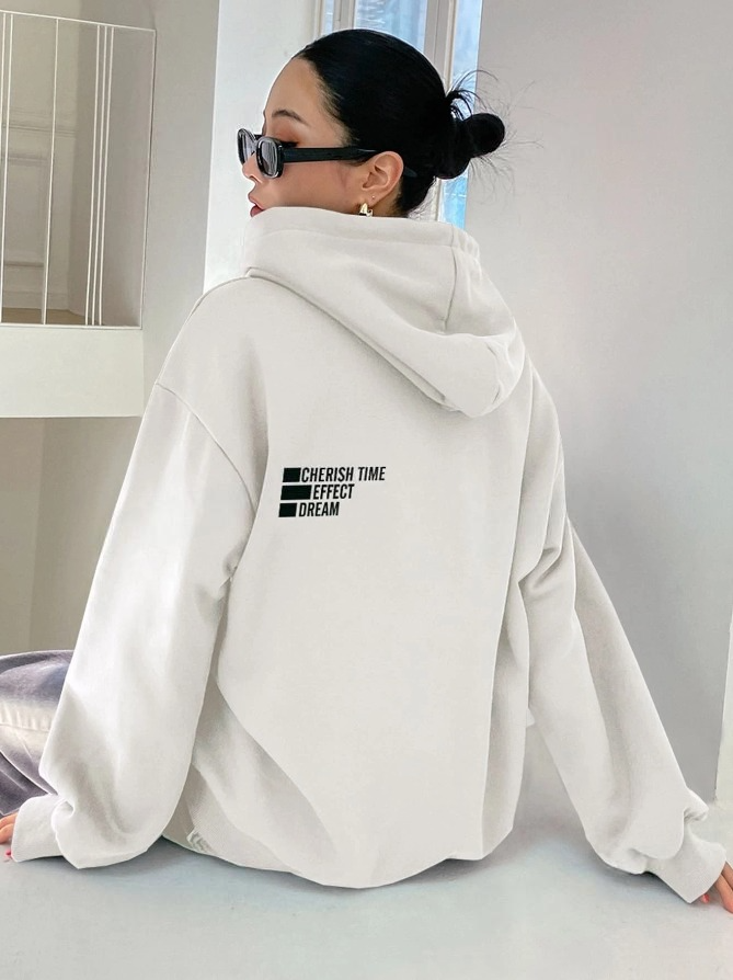 Women's Oversize Printed Hoodie