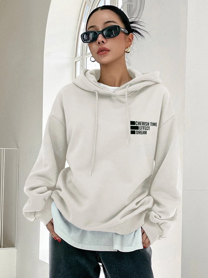 Women's Oversize Printed Hoodie