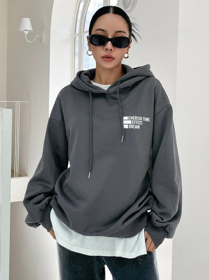 Women's Oversize Printed Hoodie