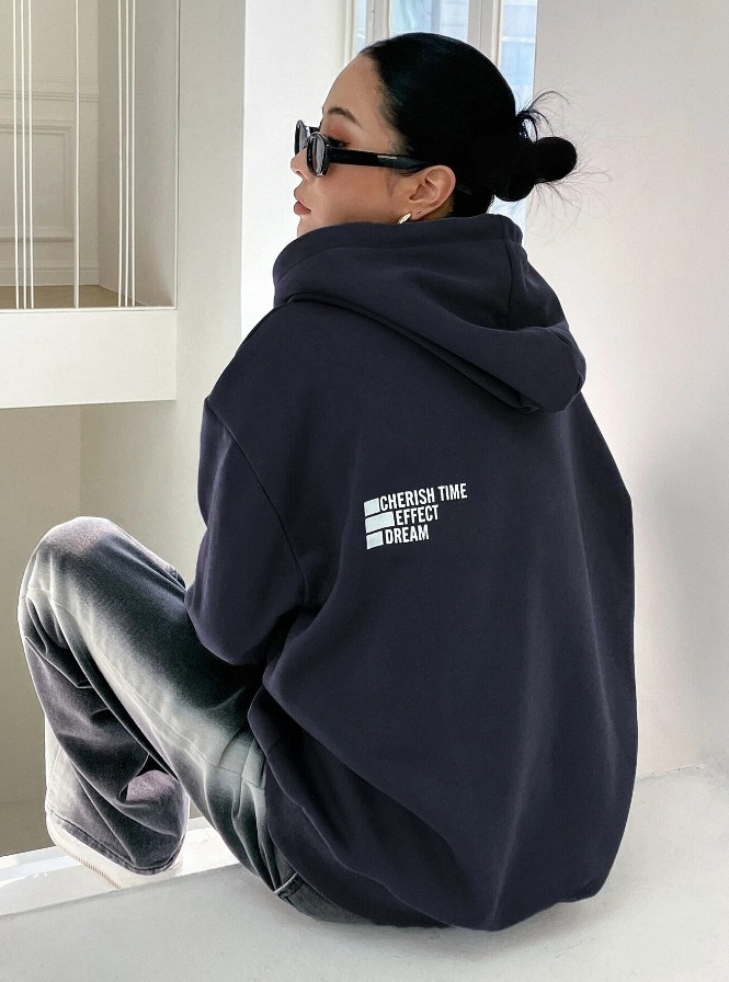 Women's Oversize Printed Hoodie