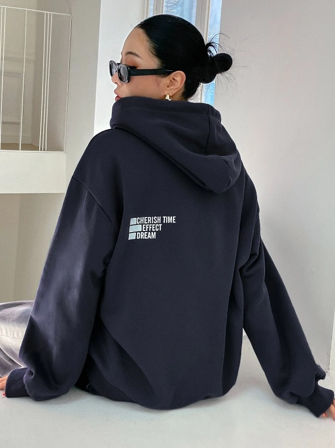 Women's Oversize Printed Hoodie