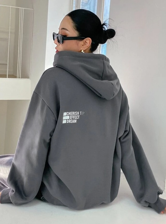 Women's Oversize Printed Hoodie