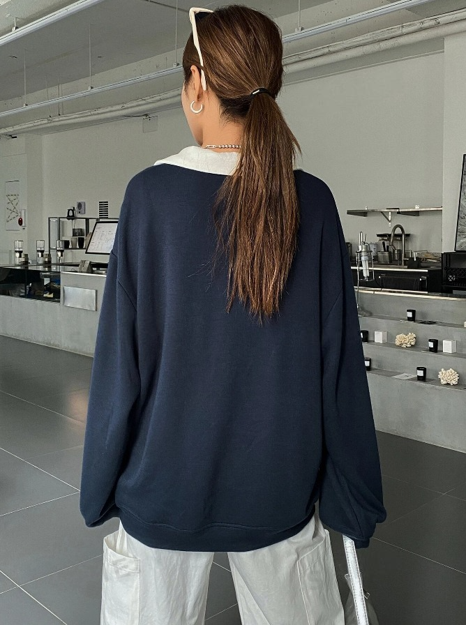 Polo Neck Sweatshirt