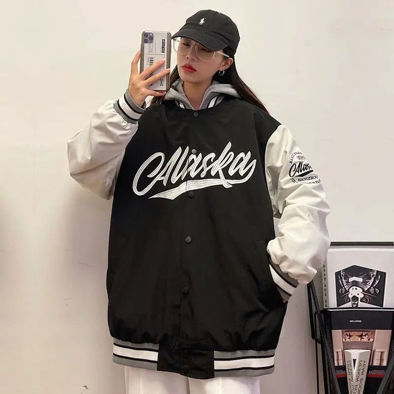 Women's Printed Baseball Jacket