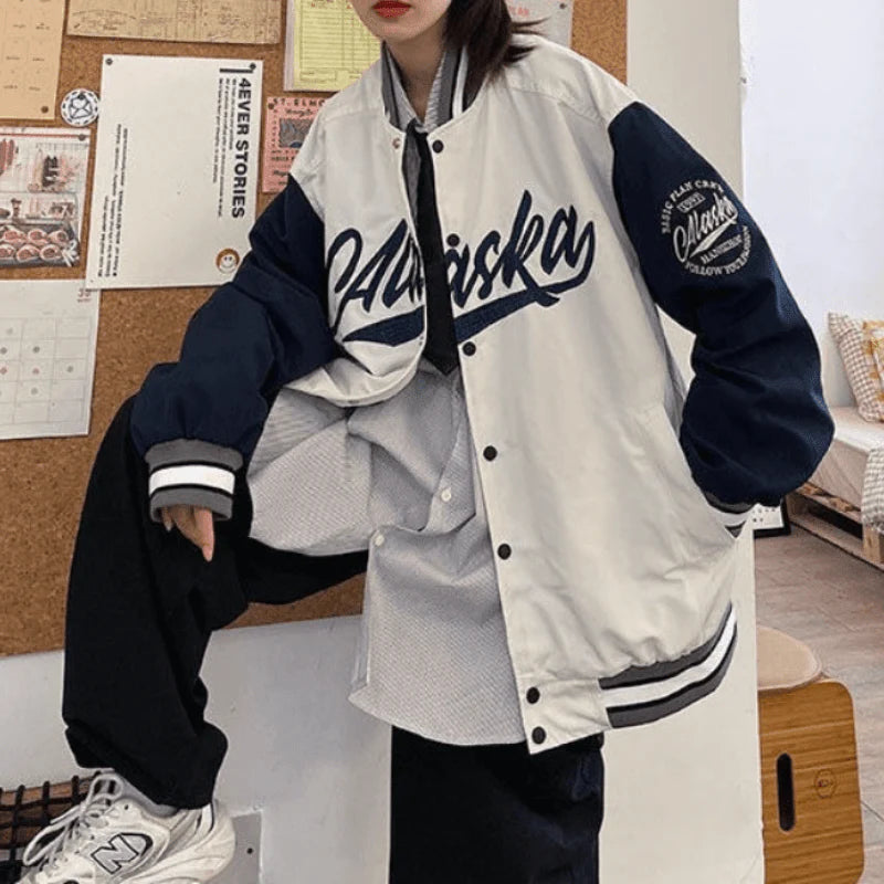 Women's Printed Baseball Jacket